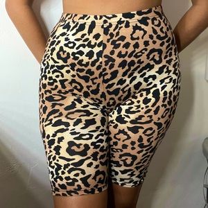 Cheetah Biker Shorts